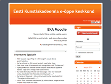 Tablet Screenshot of moodle.artun.ee